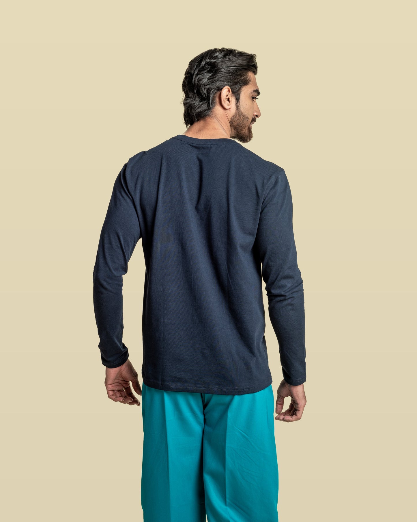 Men Under Scrub Black Shirt - Long Sleeve