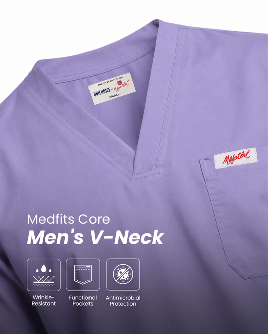 Medfits Core Men's V-Neck (Lavender) New Gen Scrub