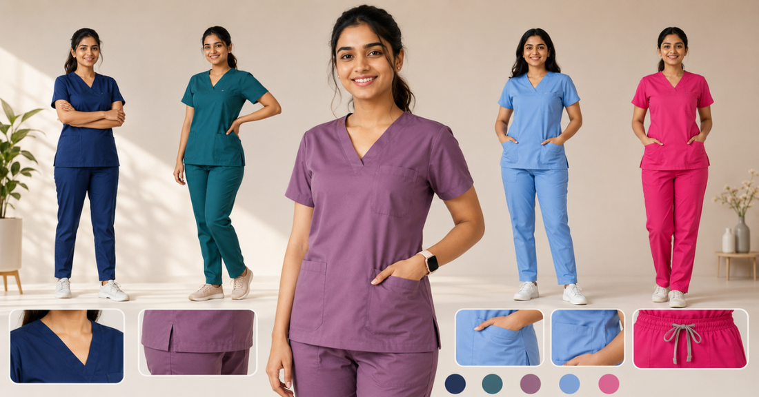 medical scrub suit for women