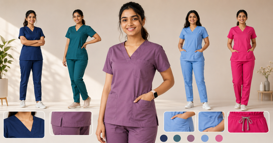 medical scrub suit for women