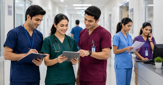 color coded scrubs