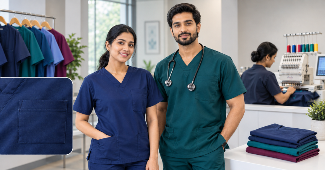 custom scrubs with embroidery
