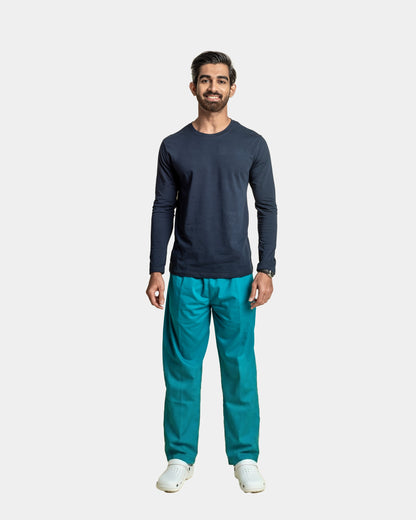 Men Under Scrub Black Shirt - Long Sleeve