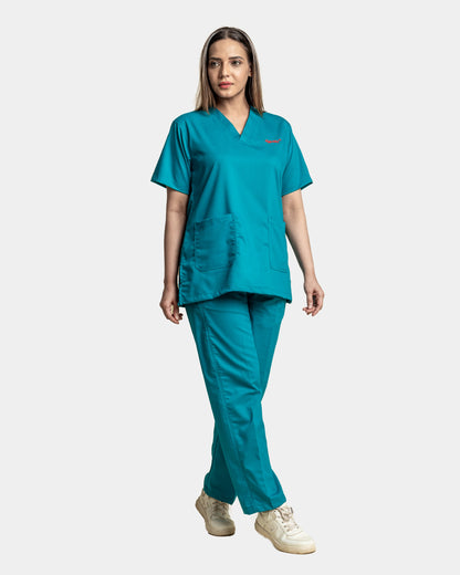 Unichoice Women's V-Neck (Light Green) New Gen Scrub