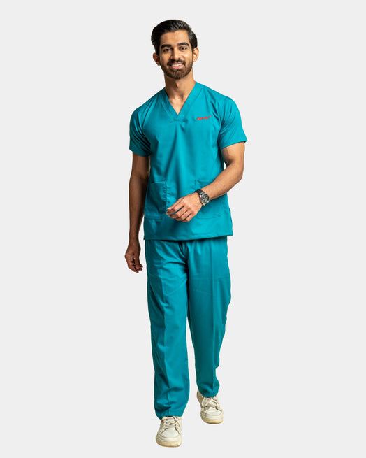 Unichoice Men's V-Neck (LightGreen) New Gen Scrub