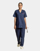 Unichoice Women's V-Neck (Navy Blue) New Gen Scrub