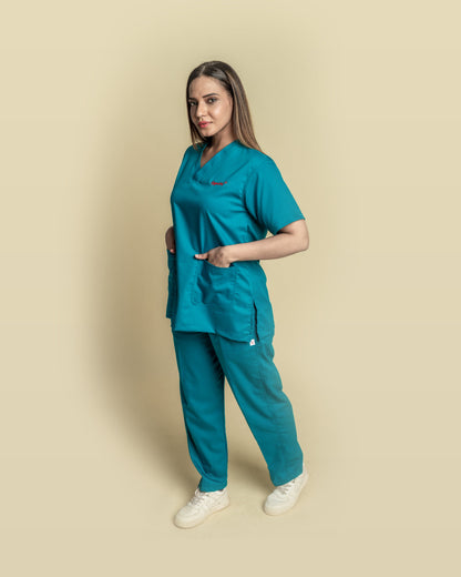 Unichoice Women's V-Neck (Light Green) New Gen Scrub