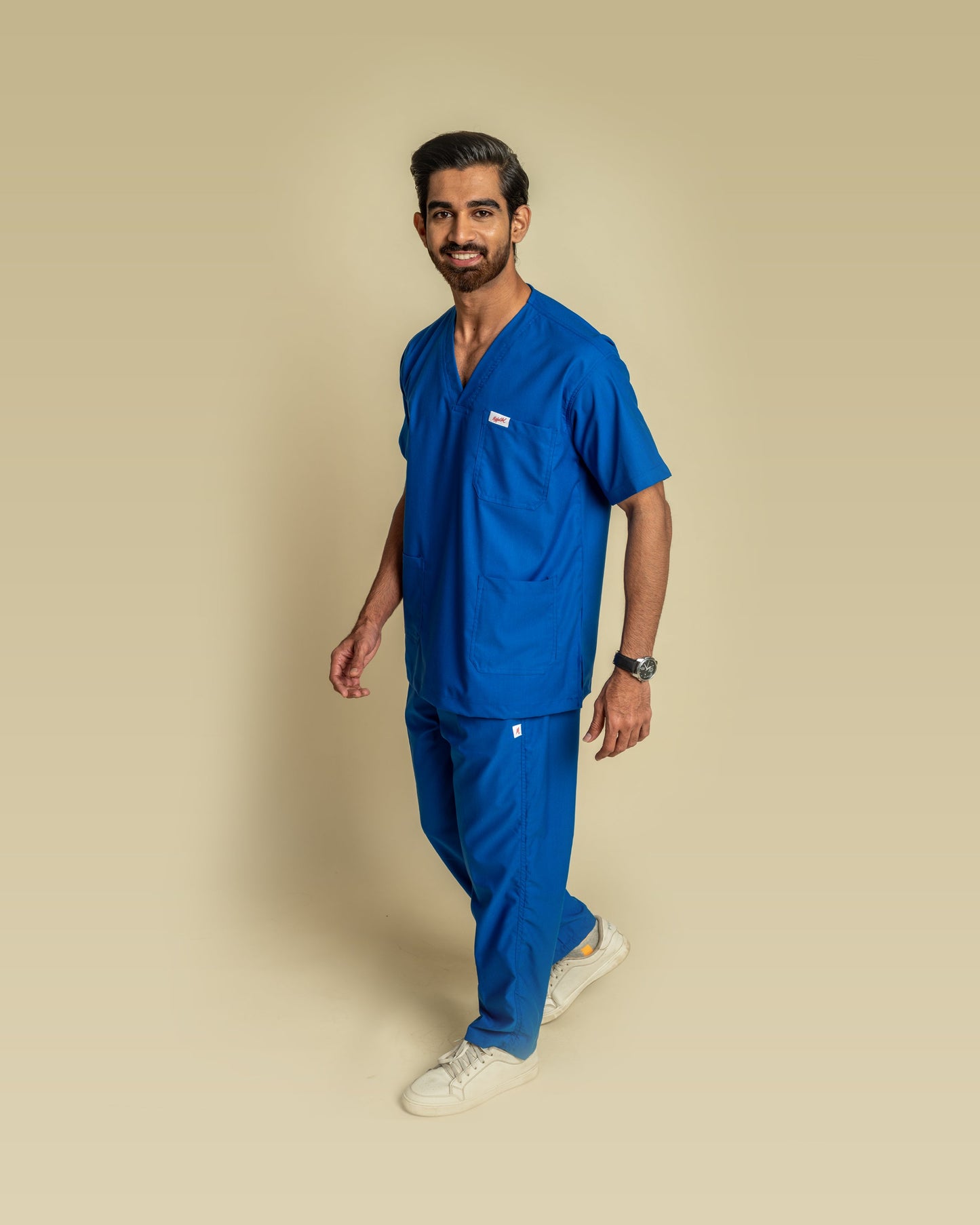 Unichoice Men's V-Neck (Royal Blue) New Gen Scrub