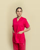 Medfits Prime Women's V-Neck (Hot Pink) New Gen Scrub