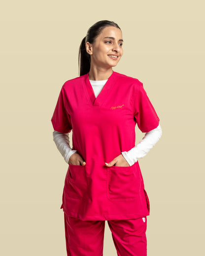 Women Under Scrub White Shirt - Long Sleeve