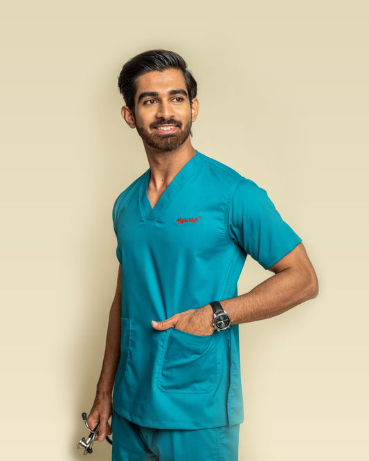Medfits Prime Men's V-Neck (LightGreen) New Gen Scrub