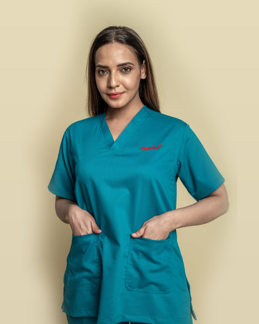 Medfits Prime Women's V-Neck (Light Green) New Gen Scrub