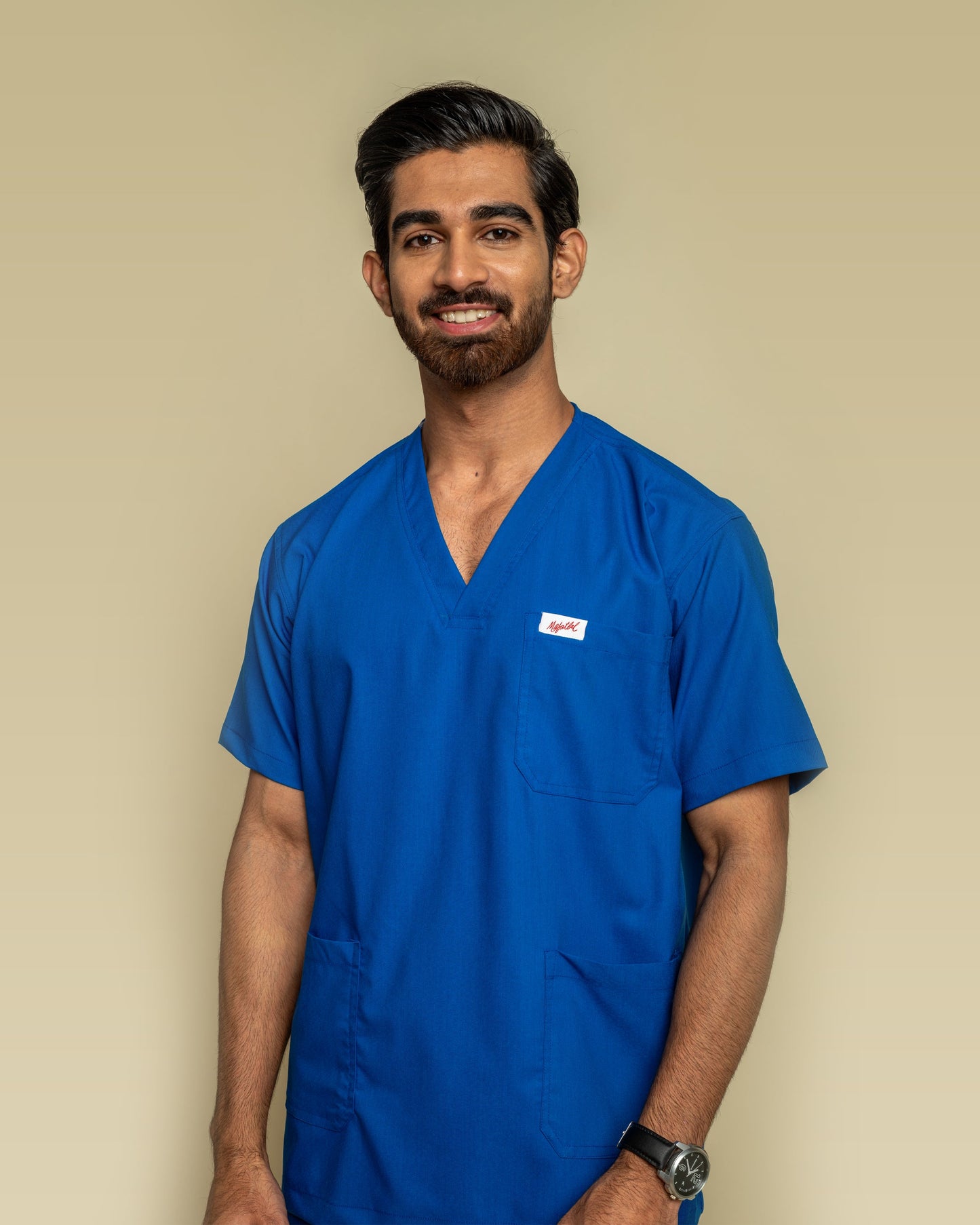 Unichoice Men's V-Neck (Royal Blue) New Gen Scrub