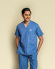 Medfits Prime Men's V-Neck (Ceil Blue) New Gen Scrub
