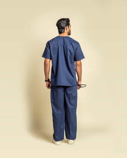 Unichoice Men's V-Neck (Navy Blue) New Gen Scrub