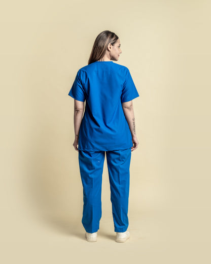 Unichoice Women's V-Neck (Royal Blue) New Gen Scrub