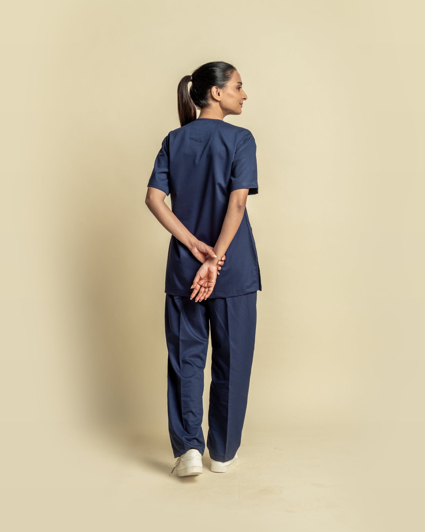 Unichoice Women's V-Neck (Navy Blue) New Gen Scrub
