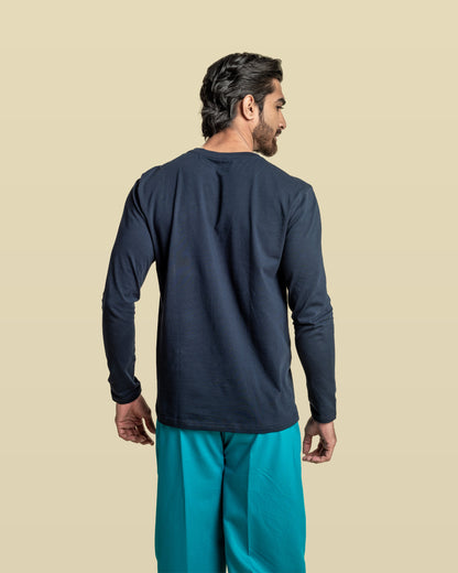 Men Under Scrub Black Shirt - Long Sleeve