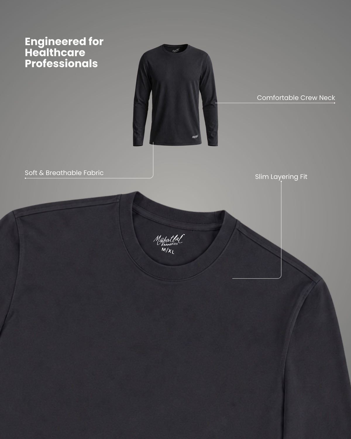 Black Under Scrub - Long Sleeve