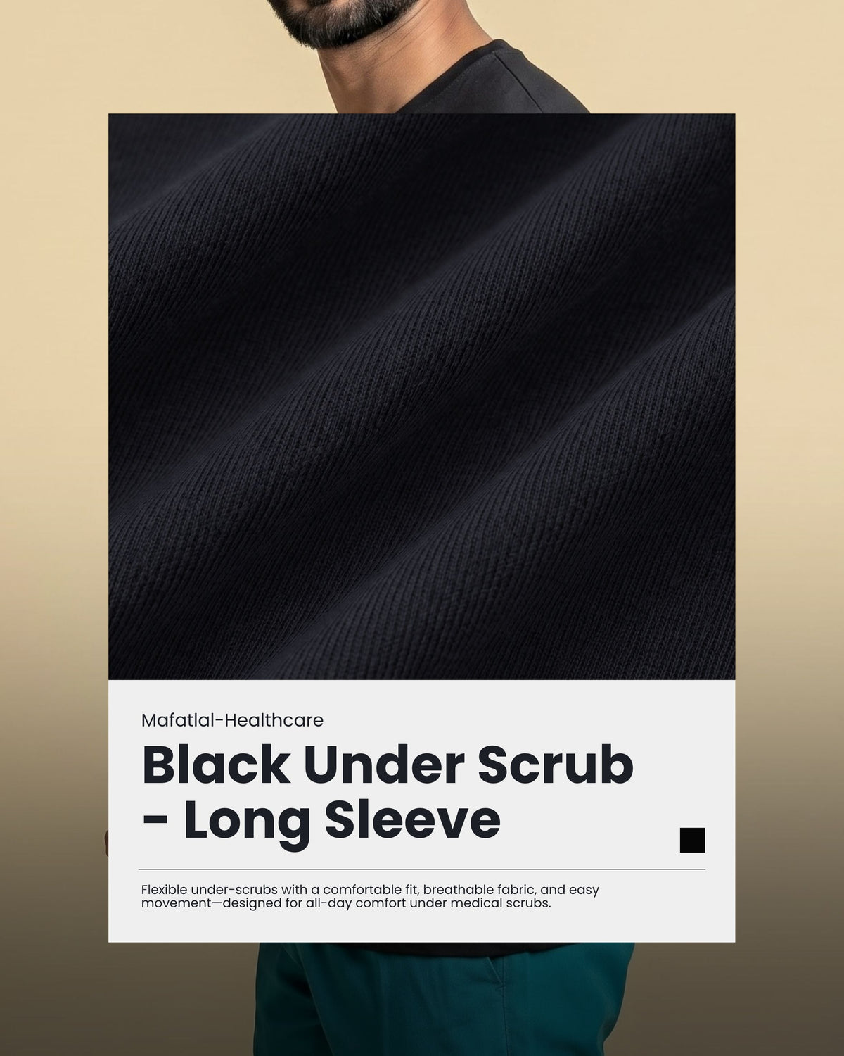 Black Under Scrub - Long Sleeve