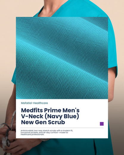 Medfits Prime Men's V-Neck (LightGreen) New Gen Scrub