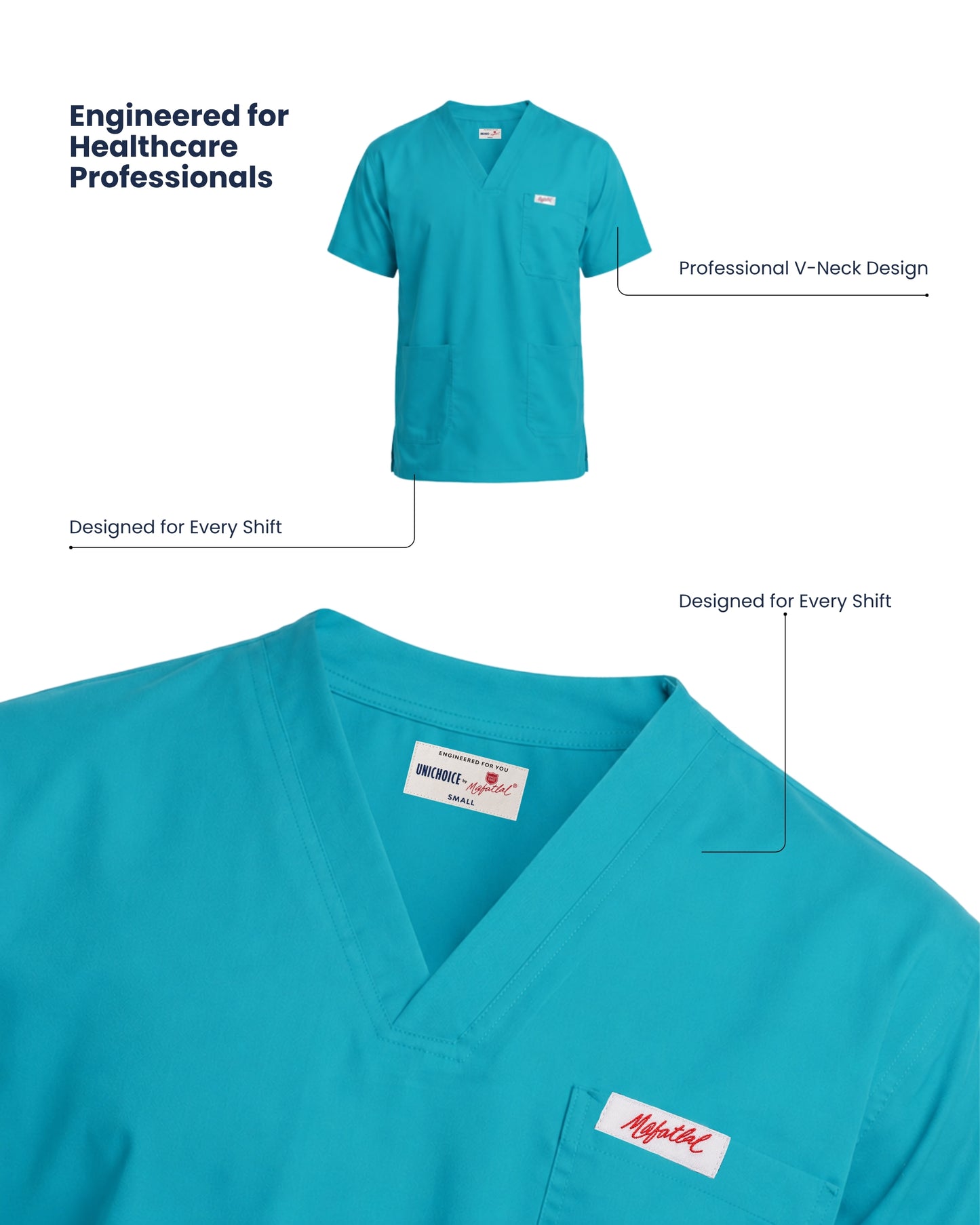 Medfits Prime Men's V-Neck (LightGreen) New Gen Scrub
