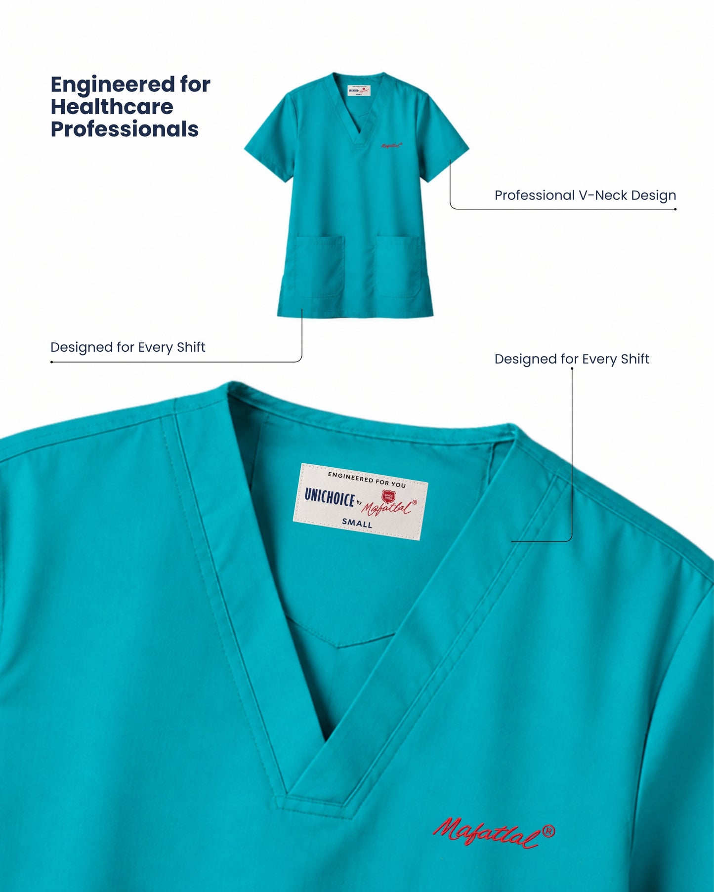 Medfits Prime Women's V-Neck (Light Green) New Gen Scrub