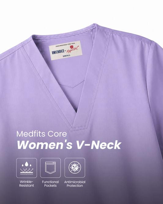 Medfits Core Women's V-Neck (Lavender) New Gen Scrub