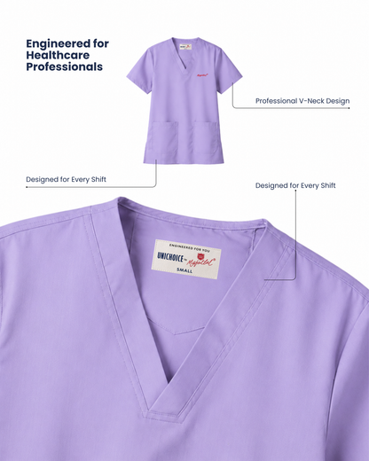 Medfits Core Women's V-Neck (Lavender) New Gen Scrub