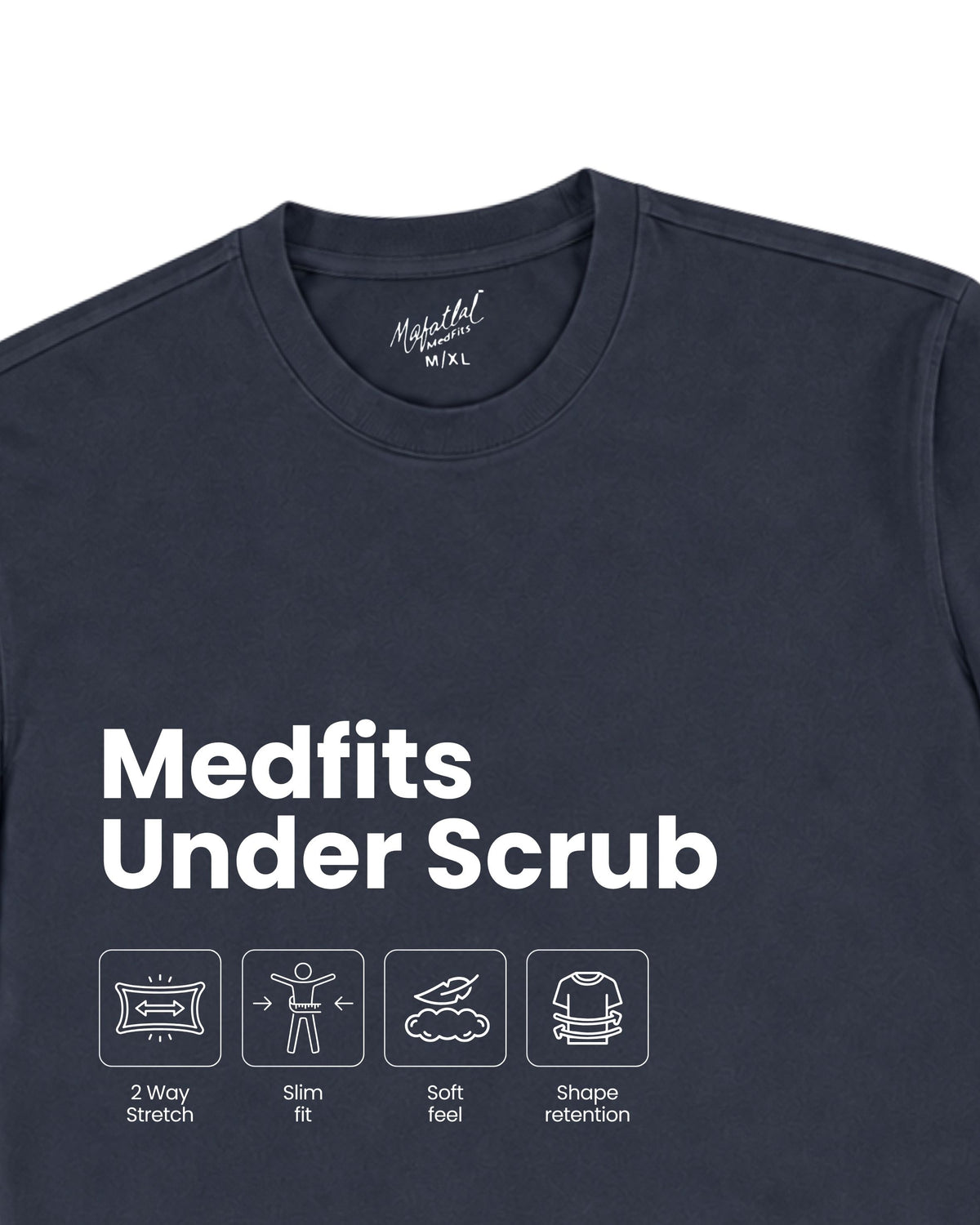 Navy Blue Under Scrub - Long Sleeve