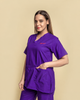 Medfits Prime Women's V-Neck (Dark Violet) New Gen Scrub