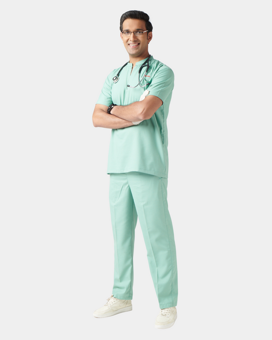 Unichoice Men's V-Neck (Olive) New Gen Scrub