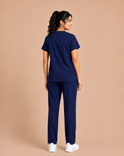Medfits Core Women's V-Neck (Marine Blue) New Gen Scrub