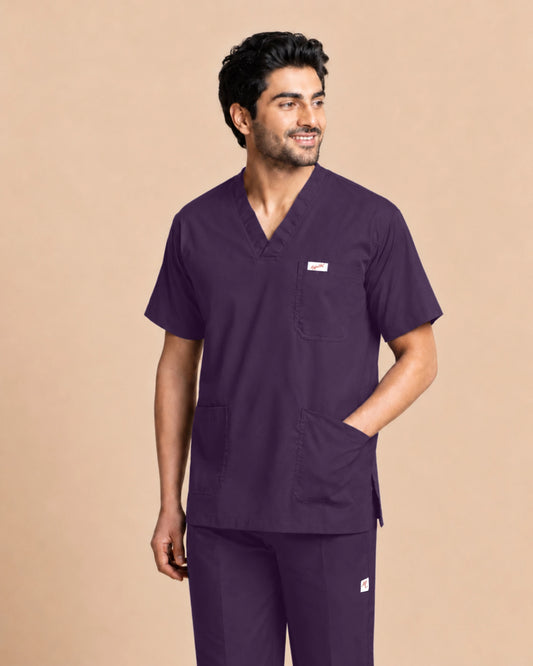Medfits Core Men's V-Neck (Purple) New Gen Scrub