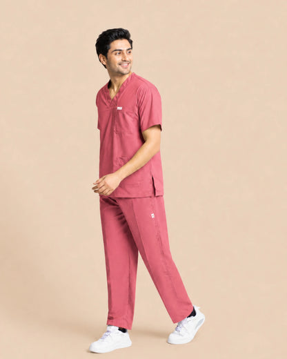 Medfits Core Men's V-Neck (Light Pink) New Gen Scrub