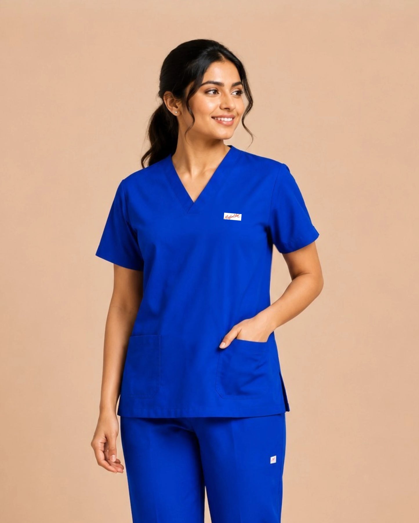 Medfits Core Women's V-Neck (Imperial Blue) New Gen Scrub