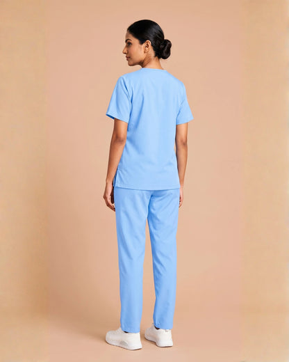 Medfits Core Women's V-Neck (Light Blue) New Gen Scrub