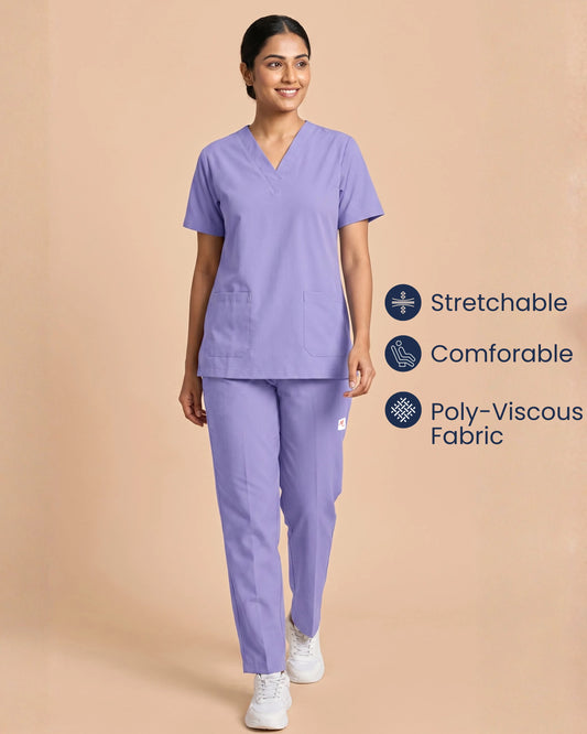 Medfits Core Women's V-Neck (Lavender) New Gen Scrub