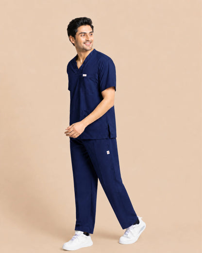 Medfits Core Men's V-Neck (Marine Blue) New Gen Scrub