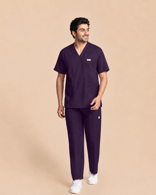 Medfits Core Men's V-Neck (Purple) New Gen Scrub