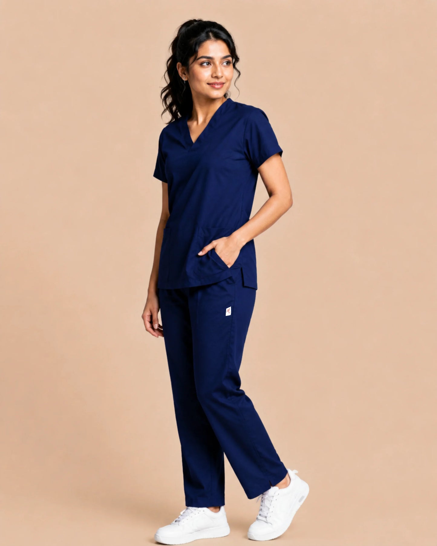 Medfits Core Women's V-Neck (Marine Blue) New Gen Scrub