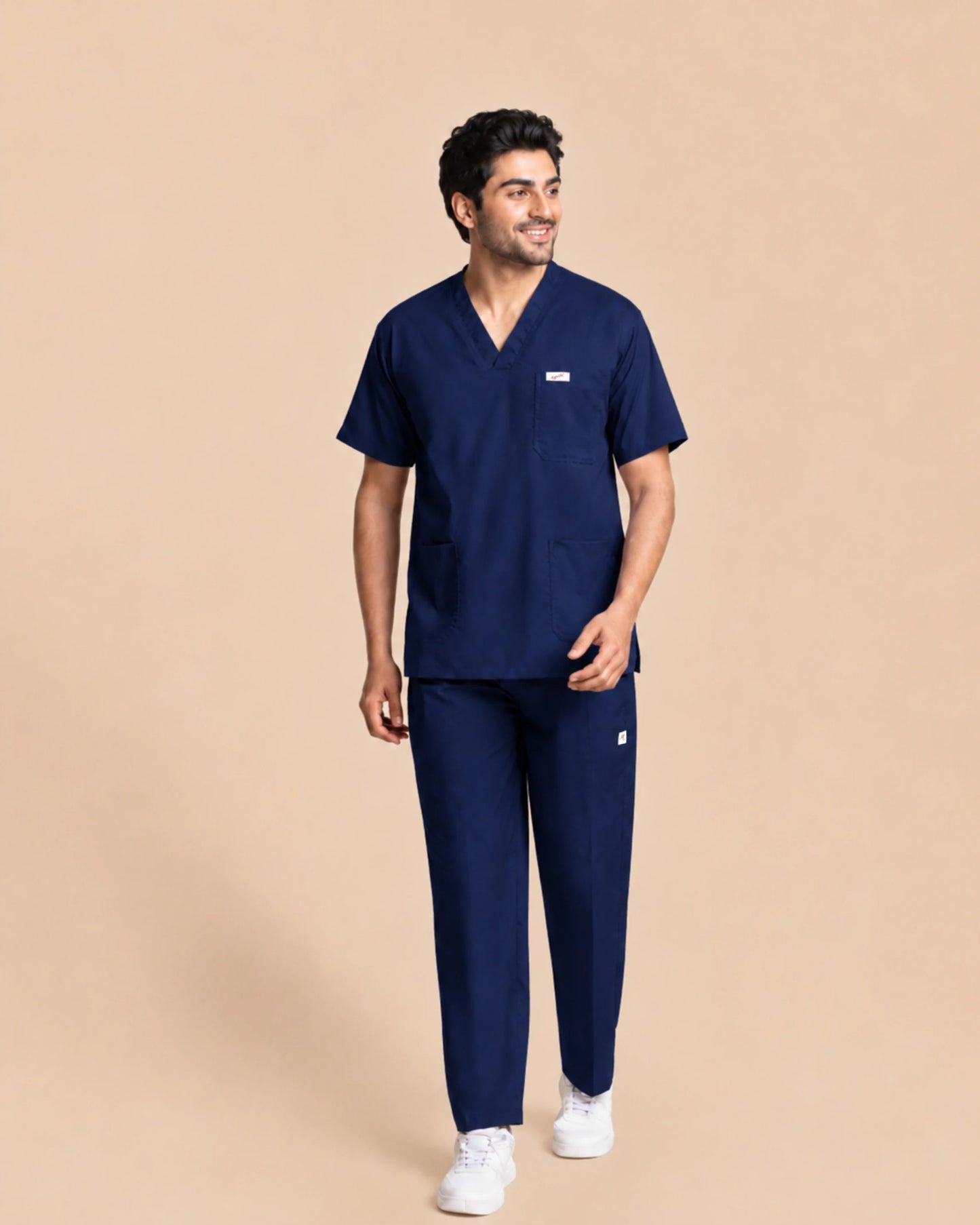 Medfits Core Men's V-Neck (Marine Blue) New Gen Scrub