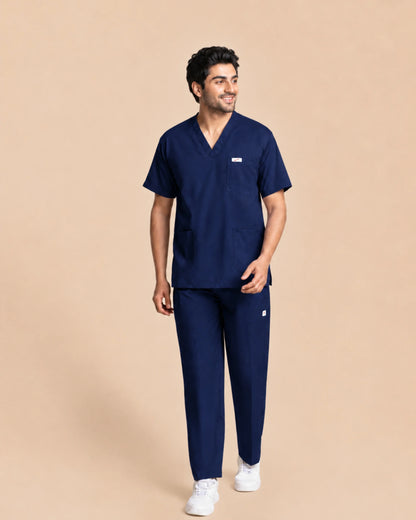 Medfits Core Men's V-Neck (Marine Blue) New Gen Scrub