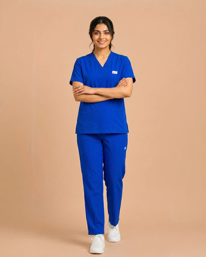 Medfits Core Women's V-Neck (Imperial Blue) New Gen Scrub