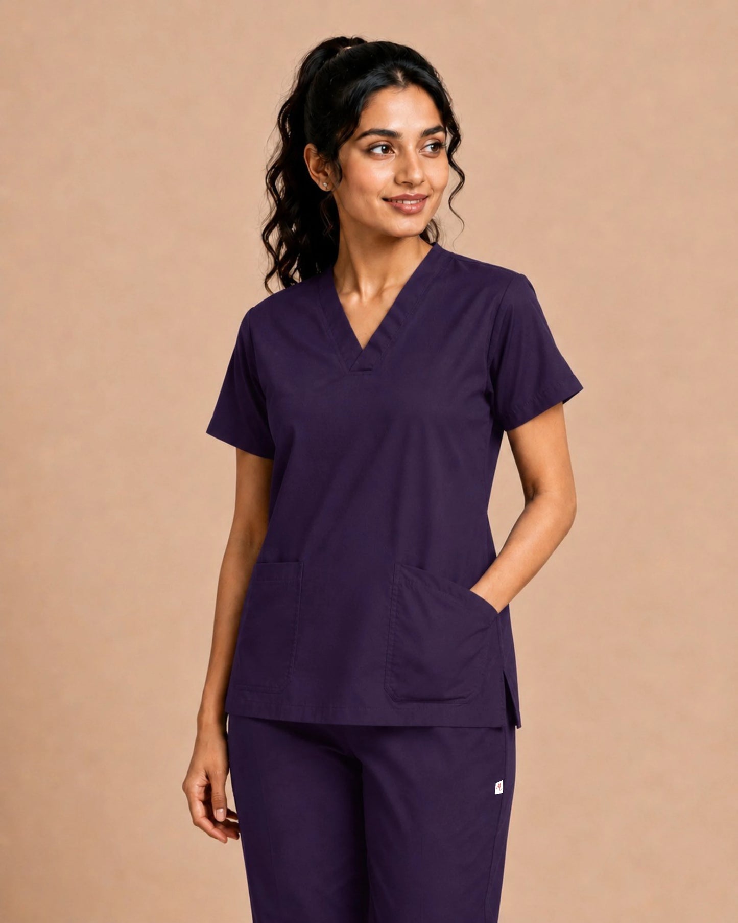 Medfits Core Women's V-Neck (Purple) New Gen Scrub