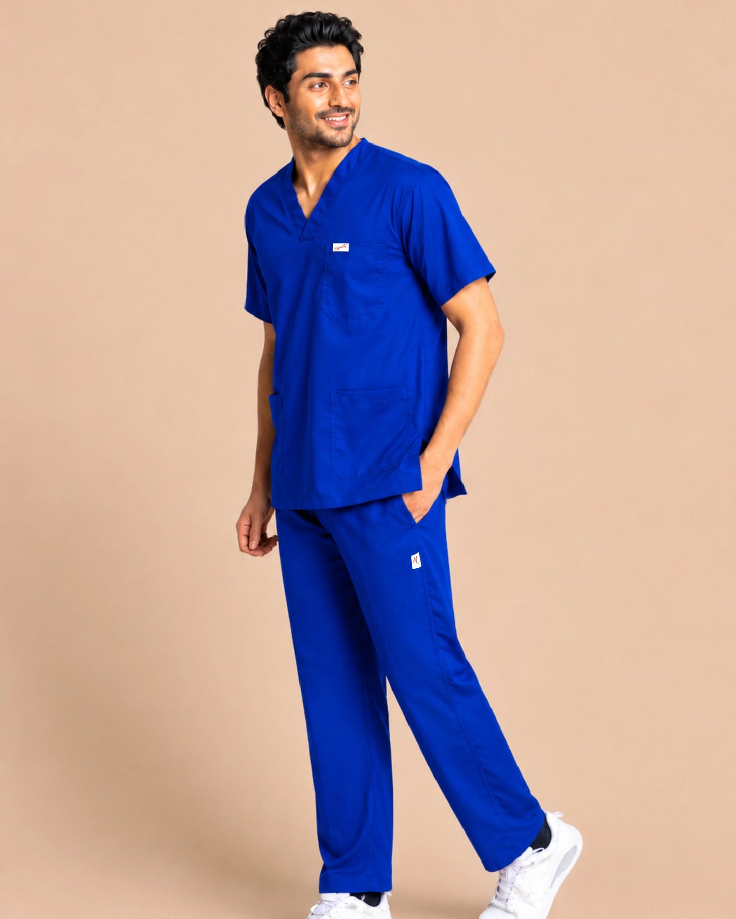 Medfits Core Men's V-Neck (Imperial Blue) New Gen Scrub
