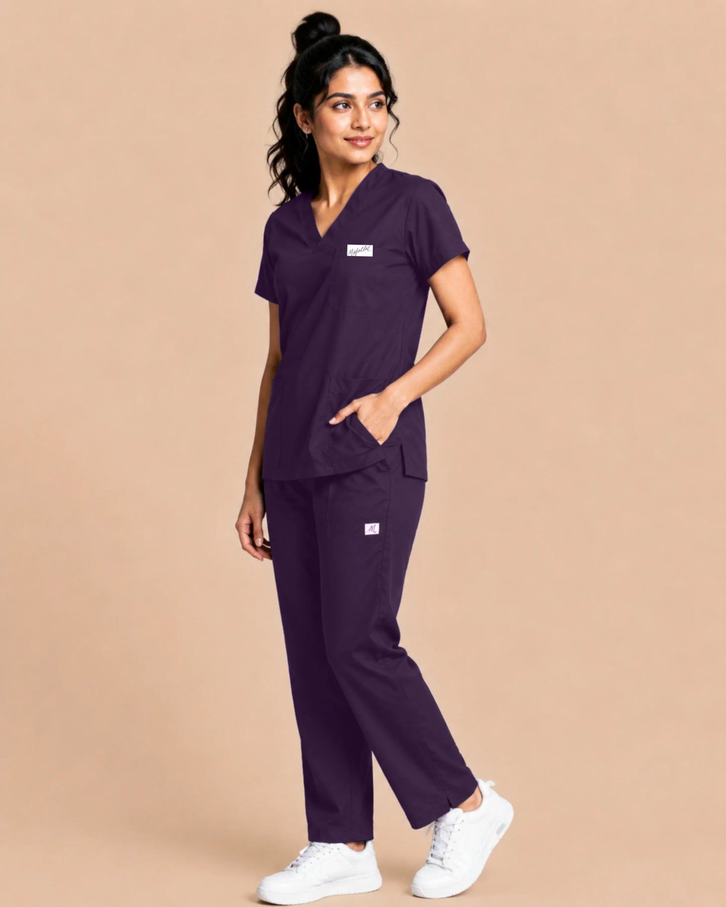 Medfits Core Women's V-Neck (Purple) New Gen Scrub