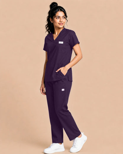 Medfits Core Women's V-Neck (Purple) New Gen Scrub