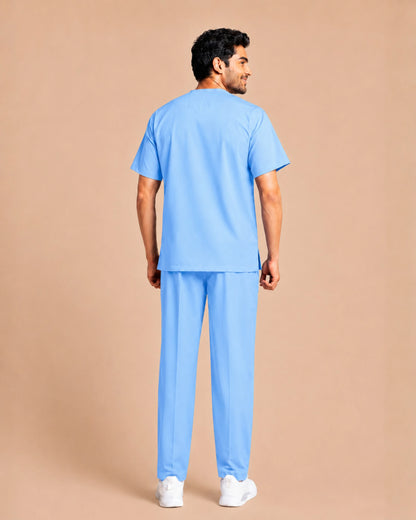 Medfits Core Men's V-Neck (Light Blue) New Gen Scrub