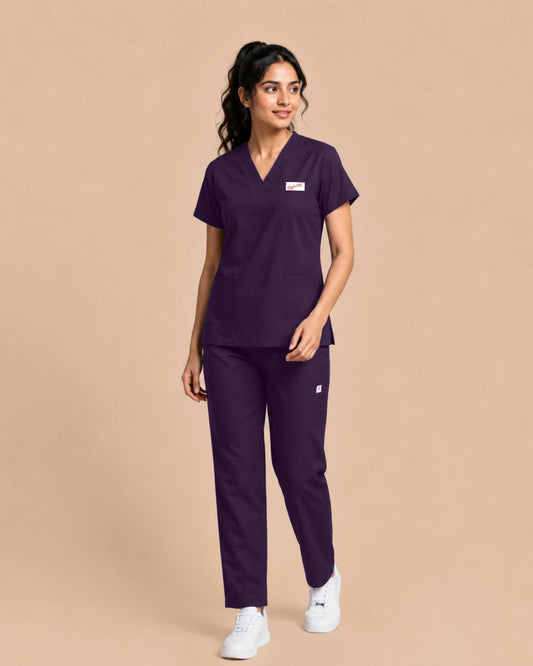 Medfits Core Women's V-Neck (Purple) New Gen Scrub